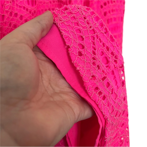 SOLD Lilly Pulitzer Hot Pink Quinn Halter Swing Dress Size Small - Picture 4 of 10